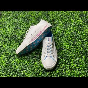 “Love {No Fear} Love” White Converse